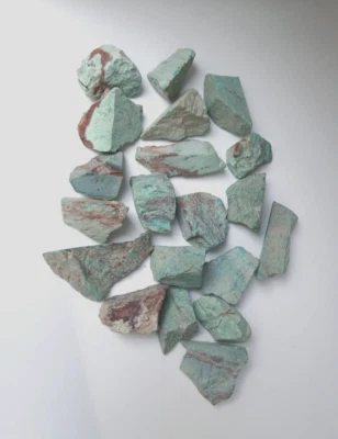 Lot 20 chrysocolles brut 2 à 5 cm / pièce poids total 310 g Pérou - Photo 1/2