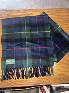 Sciarpa a quadri Alan Paine puro cashmere nuova senza etichette - Foto 1 di 4