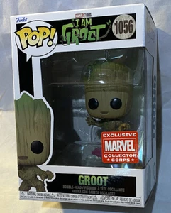 Funko POP! Figura Groot en olla I AM GROOT Disney+ Marvel Collector Corps #1055 - Imagen 1 de 1