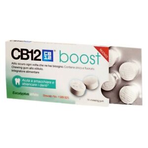 CHEFARO PHARMA cb12 boost white chewingum all'eucalipto 10 gomme da masticare