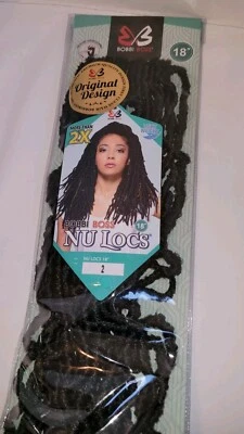 Bobbi Boss Nu Locs 18" trenzas de ganchillo sintético bucle prefabricado #2 Foto 1 de 3