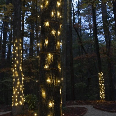 LED Stretchable Tree Trunk Wrap Net Lights 3 Sizes White Multi Christmas Outdoor - Image 1 of 3