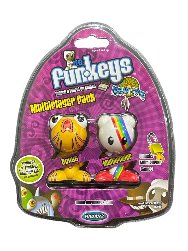 Funkey Lucky (arcobaleno con braccia e piedi rossi) e Gulp (arancione) - Immagine 1 di 1