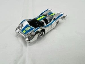 Coche Ranura Tyco HO #8 Porsche 917 Plata Verde SIN PROBAR Hecho en Hong Kong - ¡DAÑADO! - Imagen 1 de 9
