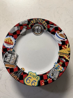 Plato de cena Sakura Roadside de Sue Zipken Diner Route 66 10 1/2 Foto 1 de 2