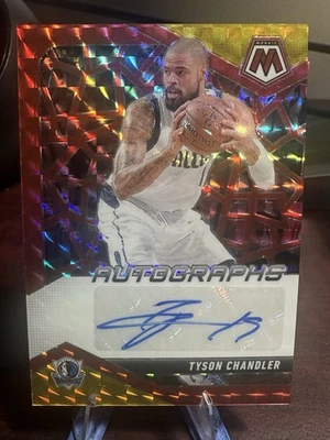 2024-25 Panini мозаика автографы мозаика Тайсон Чендлер красный желтый выбор призма - Изображение 1 из 2