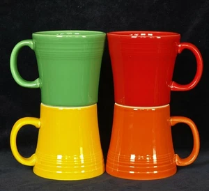 (LOT of 4) Fiesta Pottery Large 15 oz Tapered Mugs C Handles - Picture 1 of 5