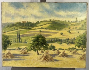 Lucien MARGOTTET (1884-1950) Olio Su Tela: St-Gérand-Le-Puy Allier ? 50x65,5 - Picture 1 of 12
