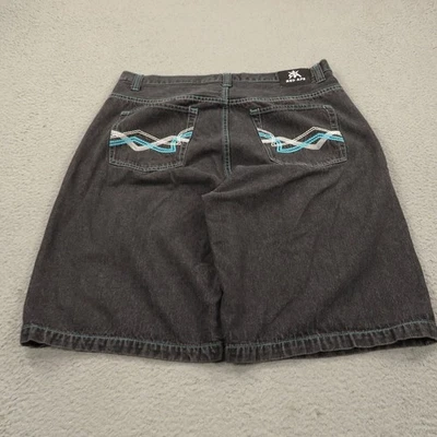 Pantalones Cortos De Colección Red Ape Jean 38 Hombres Y2K Negro Bordado Patinador Grunge Pantalones Cortos Sueltos Foto 1 de 4