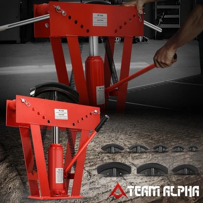 16 Ton Steel Manual Hydraulic Pipe Bender Exhaust Tube Piping Bender w/8 Dies - Image 1 of 4