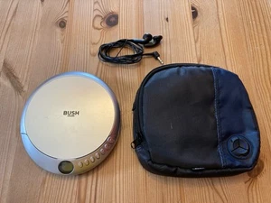 Bush PCD-220B Portable Personal CD Player Silver Tested & Working w/ Earphones - Picture 1 of 8