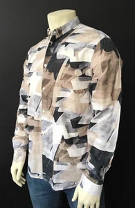 WHYRED Button Shirt Men's Geometric M - Picture 1 of 11