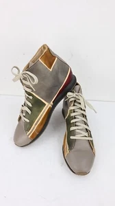 Astore Venezia hand painted leather hi top sneakers size EU39/US8 - Picture 1 of 14