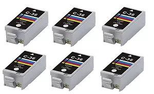 NOW INK 6 x CLI-36 COMPATIBLE INK CARTRIDGES for CANON ip100 CLI36C COLOR ip110b - Picture 1 of 1