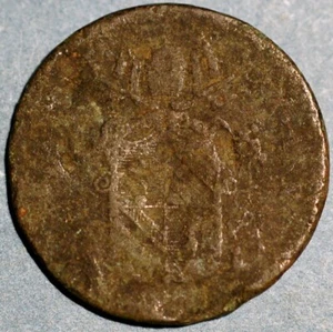 Italian States PAPAL STATES Mezzo 1/2 Baiocco KM# 1355 - Picture 1 of 2