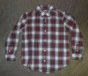 Janie and Jack Boys Long Sleeve Plaid Shirt - Size 4 - EUC - Picture 1 of 3