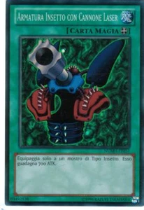 CARTA YU-GI-OH - ARMATURA INSETTO CON CANNONE LASER - NUMH-IT057 - FOIL - RARA - Foto 1 di 1