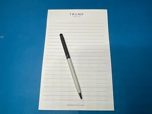 Trump Hotels Sammlerstück Notizblock & Stylus Stift Schreibwaren Set SELTEN Design im Ruhestand - Bild 1 von 8