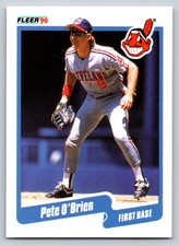 1990  Fleer #498 Pete O'Brien Cleveland Indians