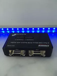 StarTech StarView SV211KUSB 2-Port USB Micro KVM Switch #200 - Picture 1 of 5