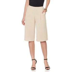 Slinky Brand Wide-Leg Bermuda Short (479024-K)-XL, Taupe(B-101) - Picture 1 of 2