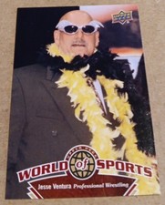 JESSE VENTURA  2010 UPPER DECK  WORLD OF SPORTS VERY RARE WWF  PREDATOR Governor
