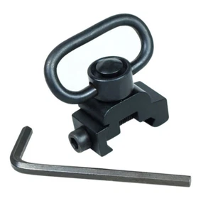 Quick Release Detach QD Sling Swivel Attachment with 20mm Picatinny Rail Mount - Picture 1 of 6