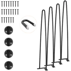 VEVOR 711.2MM Hairpin Furniture Legs Solid Metal Heavy Duty Dining Table Leg - Picture 1 of 12