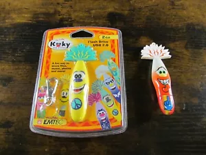 EMTEC Kooky USB Drive 2GB Flash Drive New and Used Peace Too & Zebu - Picture 1 of 3