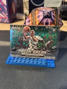 Selecciones del draft Panini Prizm 2023 - Prizm Break Green Pulsar #4 Jordan Hawkins (RC) - Imagen 1 de 3