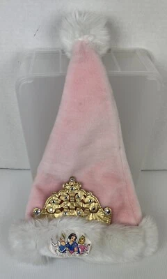 Sombrero de Papá Noel de Peluche Princesa Disney con Tiara Juvenil Talla Cenicienta Blancanieves Aurora Foto 1 de 4