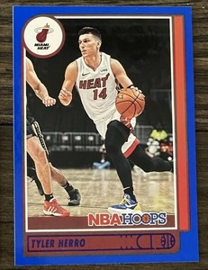 2021-22 Hoops TYLER HERRO Blue Parallel card # 40 HEAT