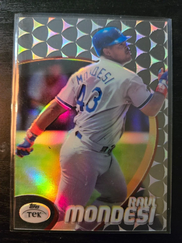 1998 Topps Tek Pattern 48 Raul Mondesi #56 Los Angeles Dodgers - Image 1 of 2