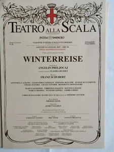 WINTERREISE MUSICA DI FRANZ SCHUBERT 24/01/2019 LOCANDINA TEATRO SCALA MILANO - Bild 1 von 2