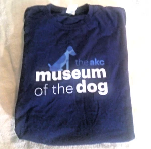 Navy T Shirt Museum of the Dog AKC Unisex    XL Official - Picture 1 of 4