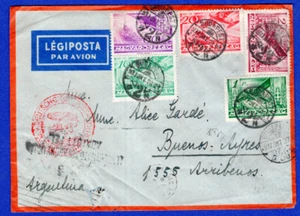 HUNGARY, 1937, LUFTHANSA COVER TO ARGENTINA, VF - Picture 1 of 2