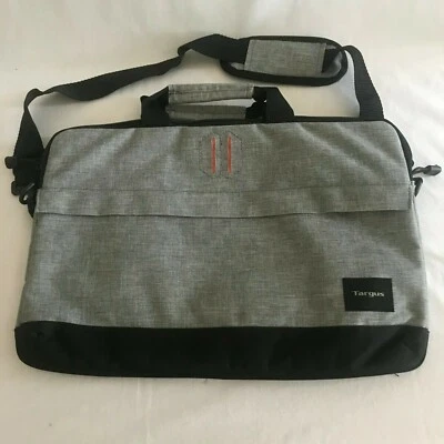 Targus Negro/Gris Ligero Computadora Portátil Bolso Mensajero de Hombro Naranja  Foto 1 de 4