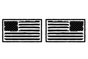 Distressed American Flag USA Hood Decal Graphics Sticker Kit - Picture 1 of 3