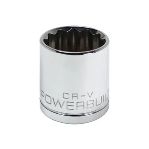 Powerbuilt 1/2 Inch Drive x 29 MM 12 Point Shallow Socket - 642035 - Picture 1 of 5