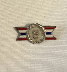 WW2 Sterling Silver Army Navy "E" Production Award Lapel Pin - Picture 1 of 2