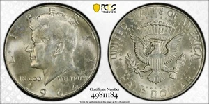 Medio dólar Kennedy 1964 50 centavos graduación profesional MS654 certificado #49811184 gnumismático - Imagen 1 de 15