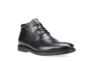 GEOX Amphibiox Hombre Cuero Suave Negro Botas Impermeables (Brayden) Talla 6-11 - Imagen 1 de 7