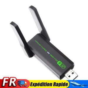 USB WiFi 6 Bluetooth-Compatible 5.3 Adapter 2 in 1 Dongle Dual Band 2.4/5.8GHz - Photo 1/11