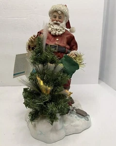 Possible Dreams Clothtique Christmas Glow Santa #15103 Vintage Works - Picture 1 of 10