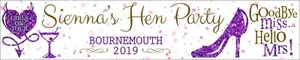 2 x Personalised Hen Party Banner - Picture 1 of 1