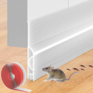 Door Draft Stopper for Bottom of Door, Adjustable Weather Stripping Door Seal fo - Picture 1 of 9