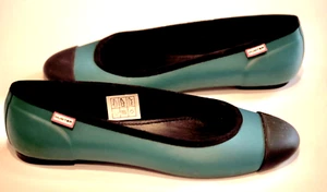 Scarpe HUNTER originali ballet flat UK6 US8 EU39 pavone verde acqua GOMMA +scatola - Foto 1 di 10