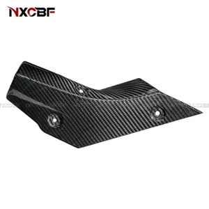 For 2015-2019 Yamaha R1/M/S Carbon Fiber Exhaust Pipe Heat Shield Cover Guard - Picture 1 of 4