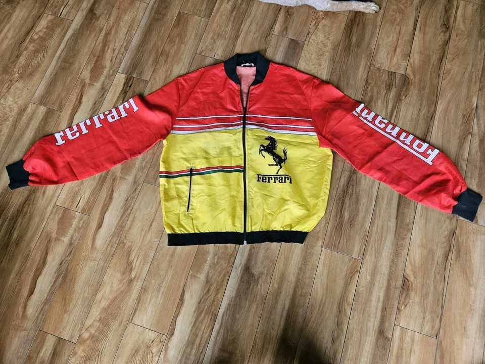 Italstyle Ferrari Windbreaker Jacket Size 54 Horse Sports Car Racing Coat INDY - Image 1 of 4