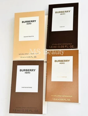 博柏利英雄系列男士淡香水、淡香精和浓郁样品 (4 件) — 第 1/4 张图片